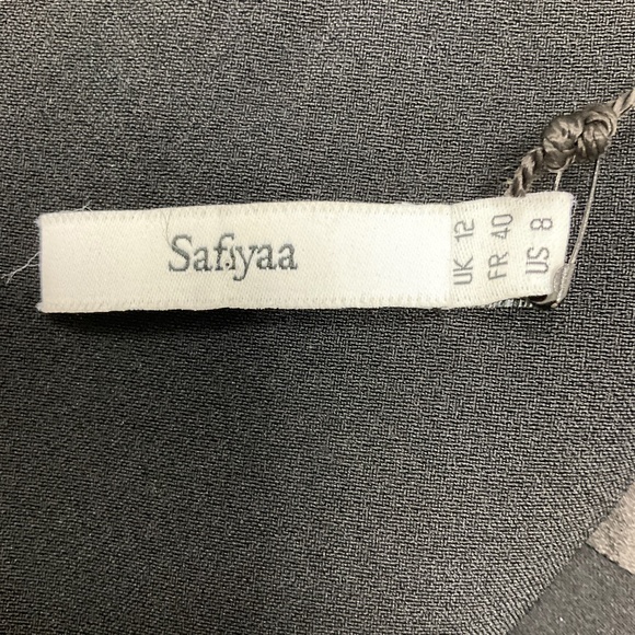 SAFIYAA BLACK / SILVER / GOLD RENA MINI DRESS - Picture 4 of 6